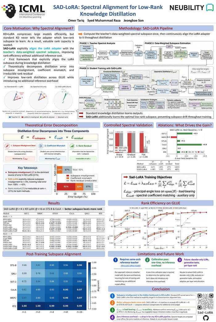 SAD-LoRA ICML 2026 poster